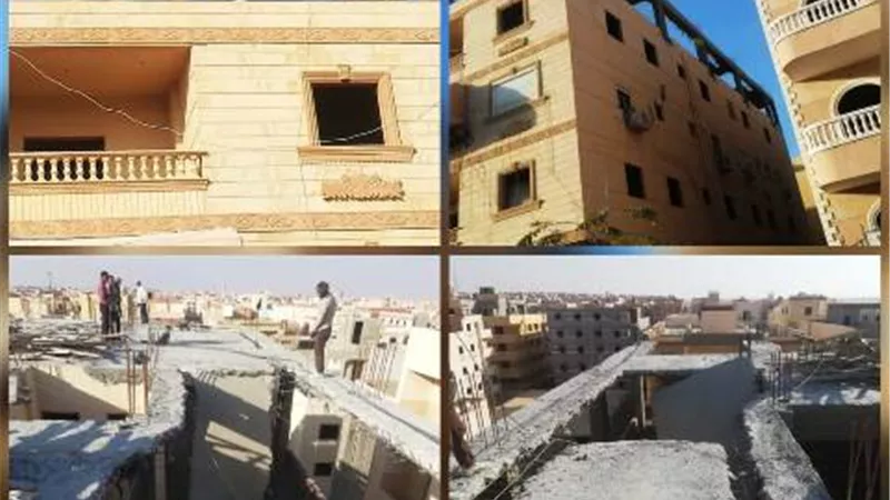 رئيس جهاز الشروق يزيل دور سكنى بإحدى العمارات.. تعرف على الاسباب بالصور