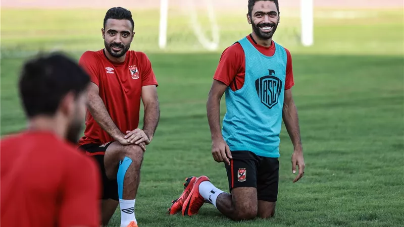 الاهلى يطمئن على جاهزية ثنائى الفريق