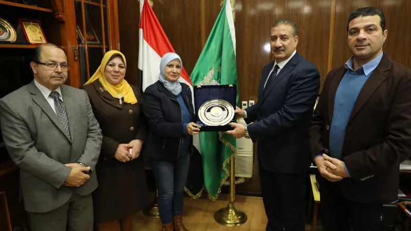 محافظ المنوفية يستقبل نقيب تمريض مصر بمكتبه بالديوان العام