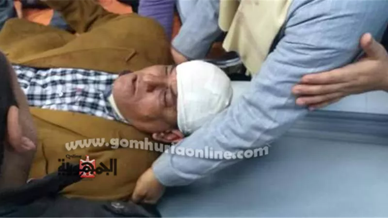 اصابة مسؤل بالإشغالات صدمه توك توك للهرب من حملة بشبين القناطر