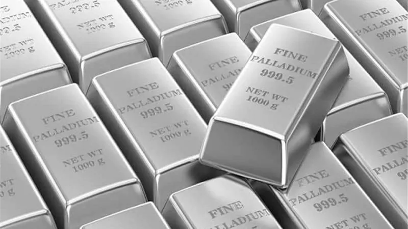 سعر البلاديوم في المعاملات الفورية يرتفع إلى أكثر من 6%