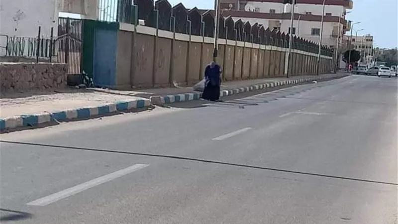 عبد العظيم يتابع أعمال النظافة وتوزيع صناديق القمامه الجديدة فى المدينة