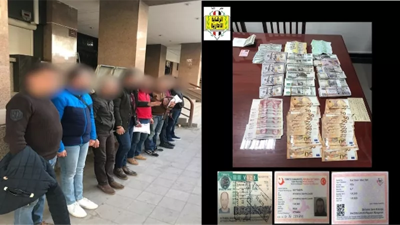 سقوط أخطر تشكيل عصابي للاتجار في النقد الأجنبي وتهريبه لتركيا في قبضة الرقابة الإدارية.. صور