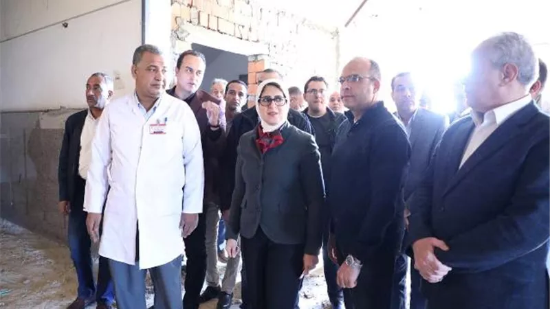 وزيرة الصحة تتفقد أعمال رفع كفاءة المستشفى العام بالأقصر
