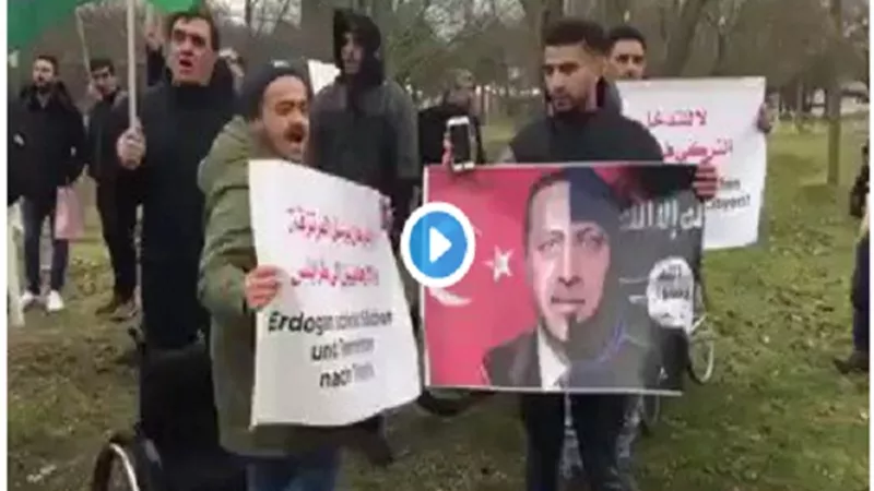 المظاهرات تحاصر أردوغان في مؤتمر برلين