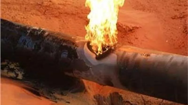 انفجار ماسورة غاز رئيسية بالمنصورة