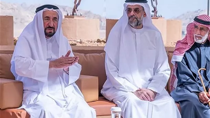 بالصور...حاكم الشارقة يفتتح الحديقة الجيولوجية في بحيص