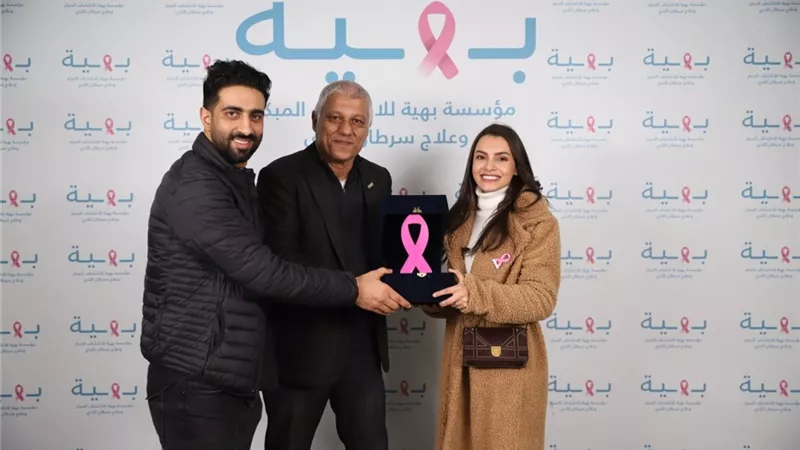 تنصيب كارمن سليمان سفيرة لبهية بعد زيارتها مع زوجها
