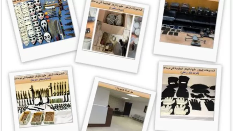 شاهد بالصور.. الأسلحة والأجهزة المضبوطة بحوزة خلية حسم الاخوانية لاثارة الفوضى بالبلاد في 25 يناير