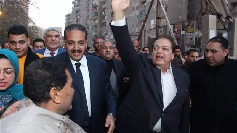 أهالي المنيب يحتفلون بمحمد أبو العينين نائب رئيس حزب مستقبل وطن