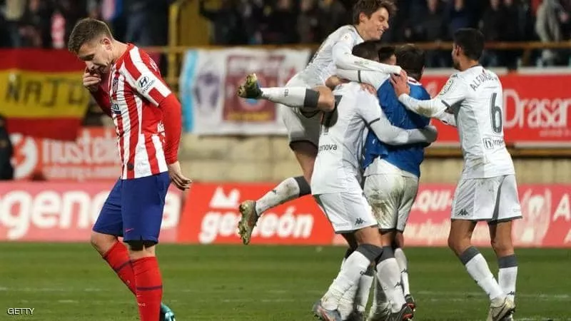 أتليتيكو مدريد خارج كأس إسبانيا.. والسبب فريق درجة ثالثة