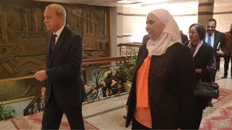 وصول وزيرة التضامن الاجتماعي لمحافظة القليوبية لتتفقد مركز جديد