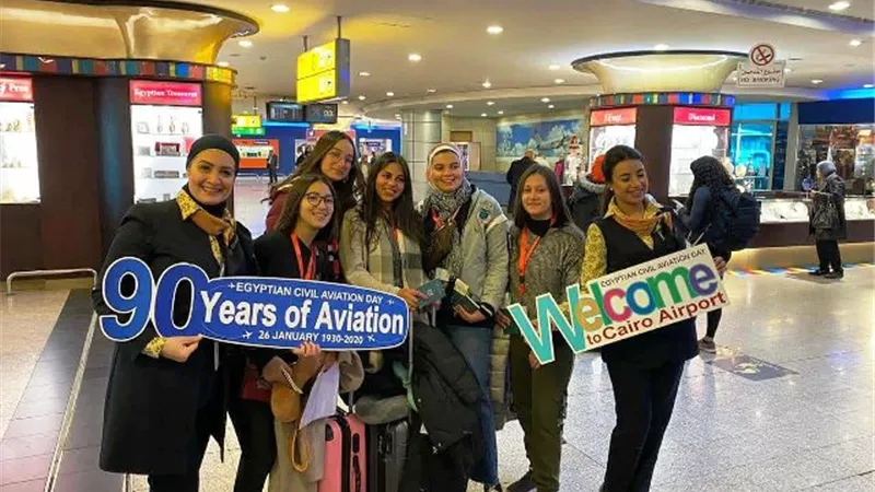 وزارة الطيران المدنى تحتفل بعيد الطيران المدنى المصرى ال ٩٠
