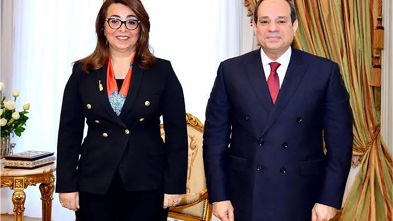 الرئيس السيسي يلتقي غادة والي قبل توليها وكيل السكرتير العام للأمم المتحدة