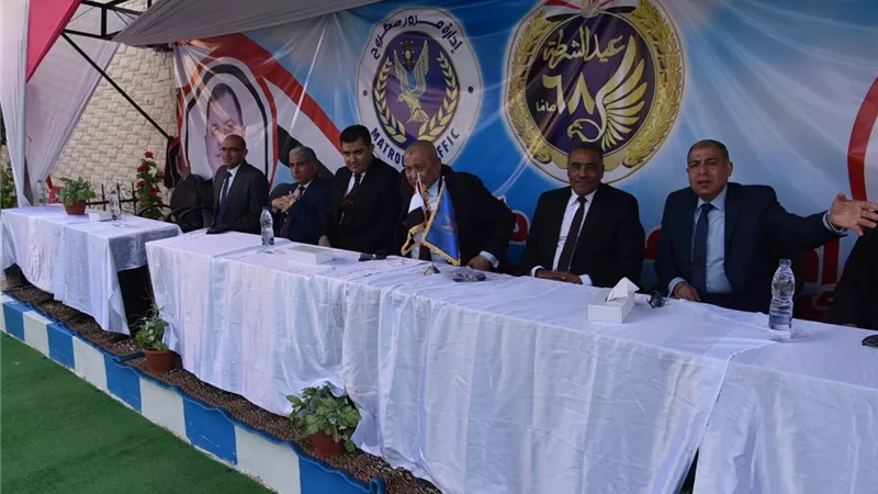 افتتاح اعمال تطوير مرور مطروح على هامش احتفالات المحافظة بعيد الشرطة