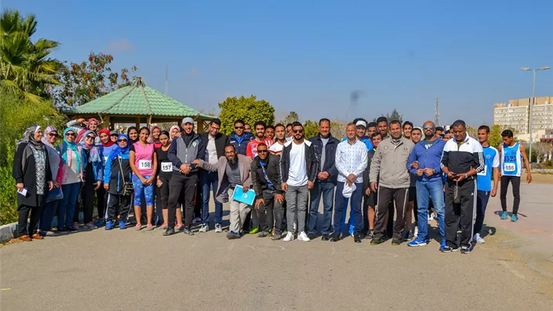سباق الطريق فى جامعة السويس