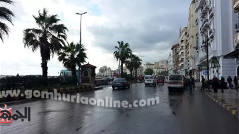 تساقط امطارعلى الثغر
