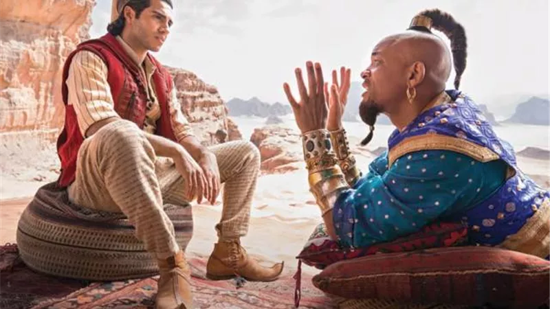 ينا مسعود وسميث يتصدران افيش فيلم علاء الدين