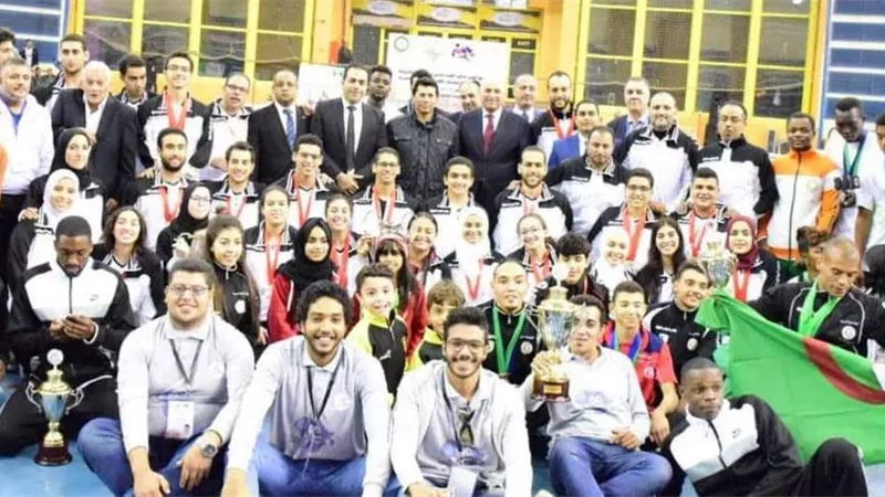 عرض لذوي القدرات الخاصة بختام البطولة الأفررو 