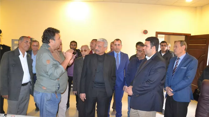 محافظ السويس يتفقد أعمال تطويرمحطة مياه الهاويس