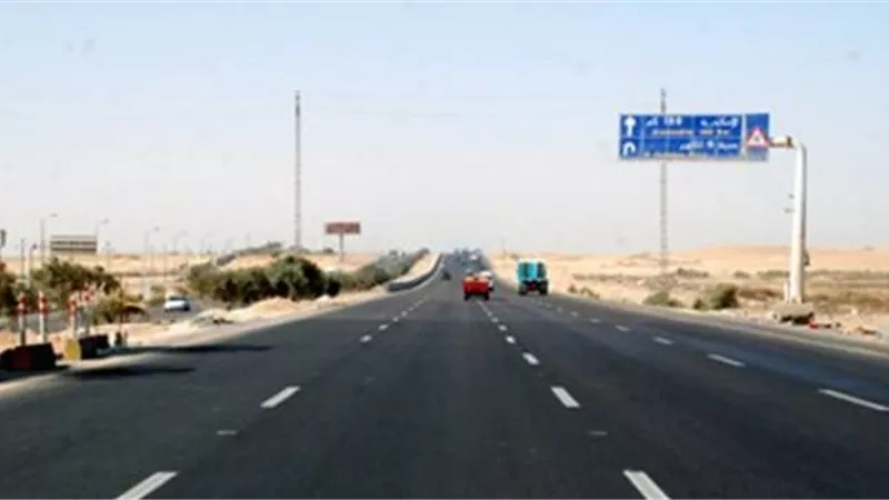 المرور : تحويلات مرورية لمدة 7 أيام بطريق القاهرة- الإسكندرية