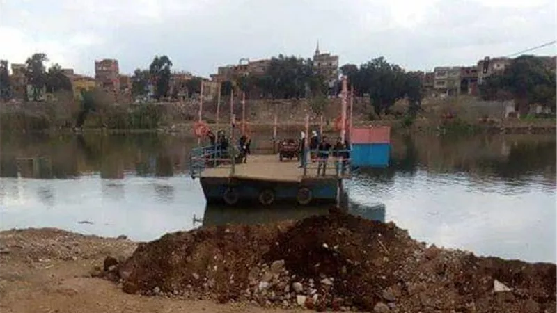 غلق وتشميع معدية كفرداود جزي بالمنوفية