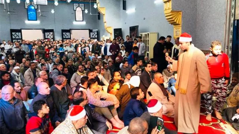 افتتاح مسجد عمر بن الخطاب بكوم الضبع مركز الباجور منوفية