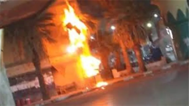 حريق هائل فى 3 منازل بطما بسوهاج