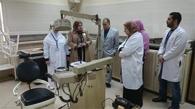 مدير التأمين الصحى يطلب سرعة تشغيل جهاز الاشعة بالقرين