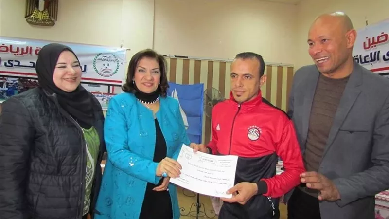 نائبة المحافظين تشارك في احتفال تكريم أبطال ذوي الإعاقة تحت شعار 