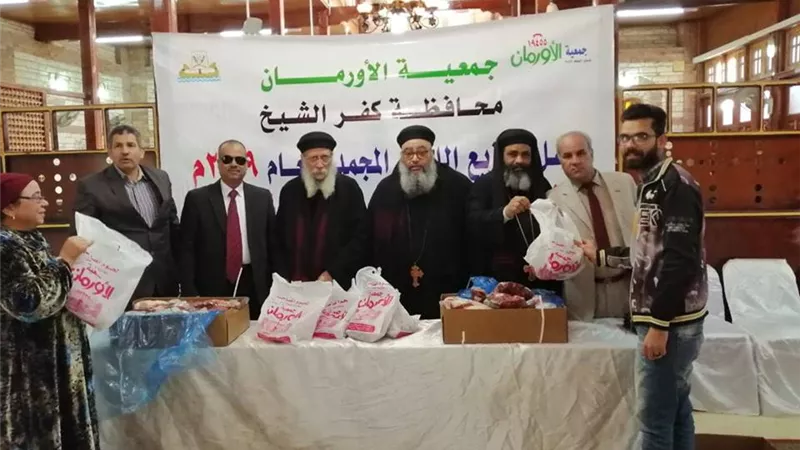توزيع لحوم لغير القادرين بكفر الشيخ