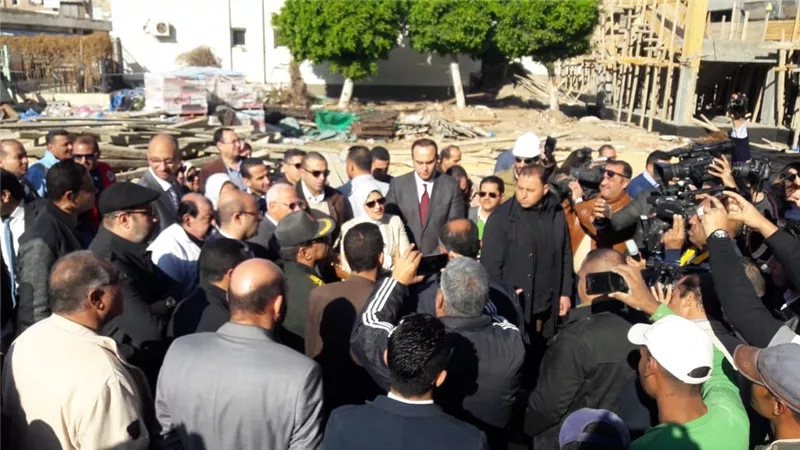 زايد والغضبان يتفقدان مستشفى بورفؤاد ببورسعيد
