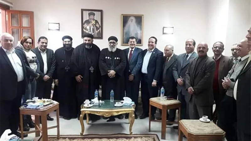 رئيس حى الزيتون يقدم التهانى للإخوه المسيحين بمناسبة اعياد الميلاد المجيد