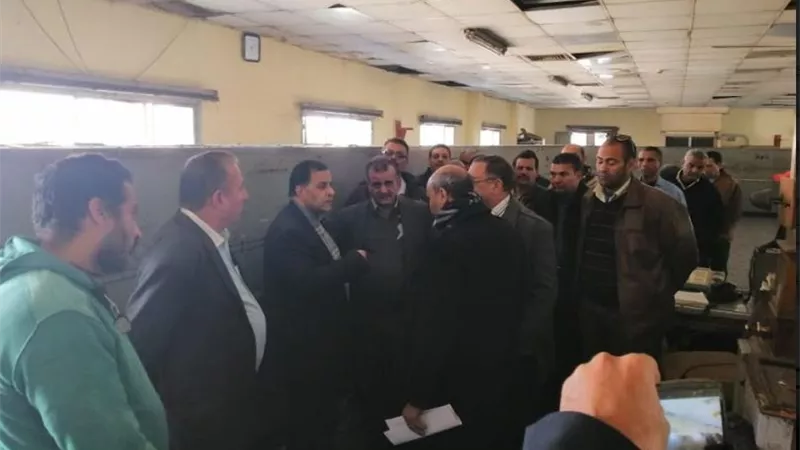 رسلان يتابع انتظام حركة مسير القطارات بمحطة وبرج اشارات التشغيل ببنى سويف