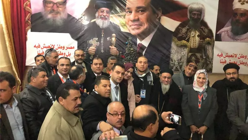 مستقبل وطن بكفرالشيخ يشارك الاقباط أفراحهم بعيدالميلاد المجيد