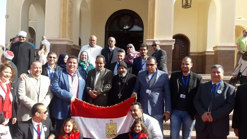 مستقبل وطن جنوب سيناء يشارك الأخوة الأقباط احتفالاتهم بعيد الميلاد