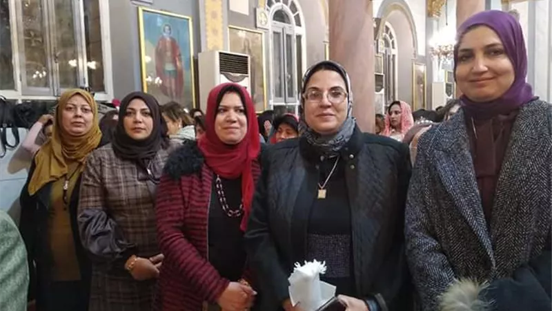 المجلس القومى للمرأة يزور كنائس الشرقية
