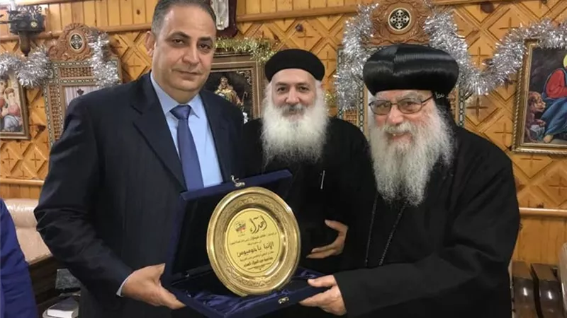 نادى القضاة بالبحيرة يهنىء الآنبا باخوميوس بعيد الميلاد المجيد.. صور