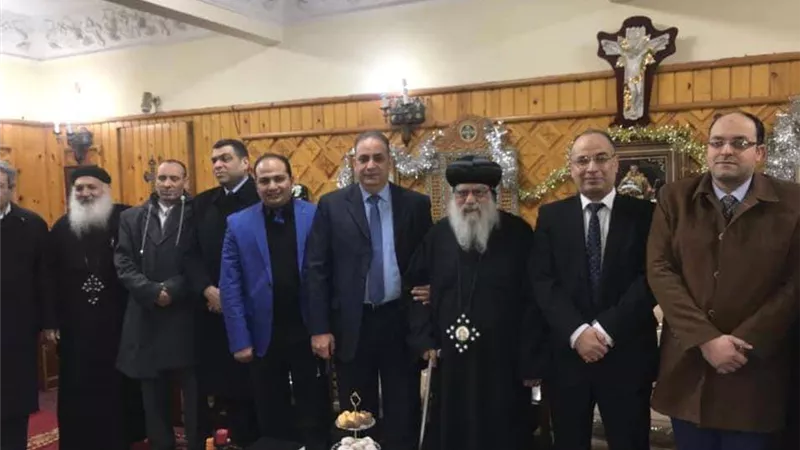نادي قضاة البحيرة يهنئ الأنبا باخوميوس بعيد الميلاد المجيد