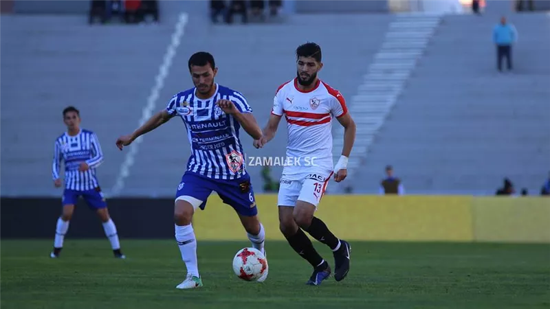 شوط أول سلبى بين الزمالك واتحاد طنجة بالكونفدرالية