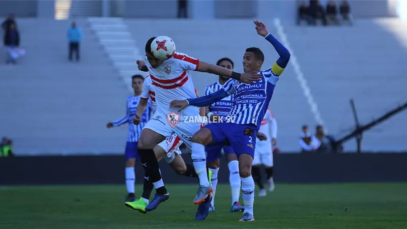 التعادل السلبى يحسم مباراة الزمالك واتحاد طنجة بالكونفدرالية