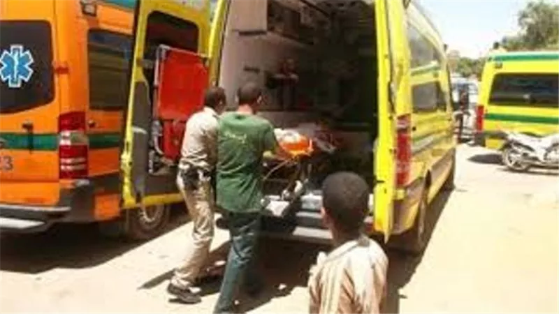 اصابة 14 شخص فى تصادم سيارة ميكروباص بجرار زراعي فى البحيرة