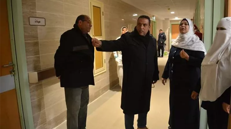 رئيس مركز مدينة بلطيم يتفقد المستشفى المركزى الجديدة