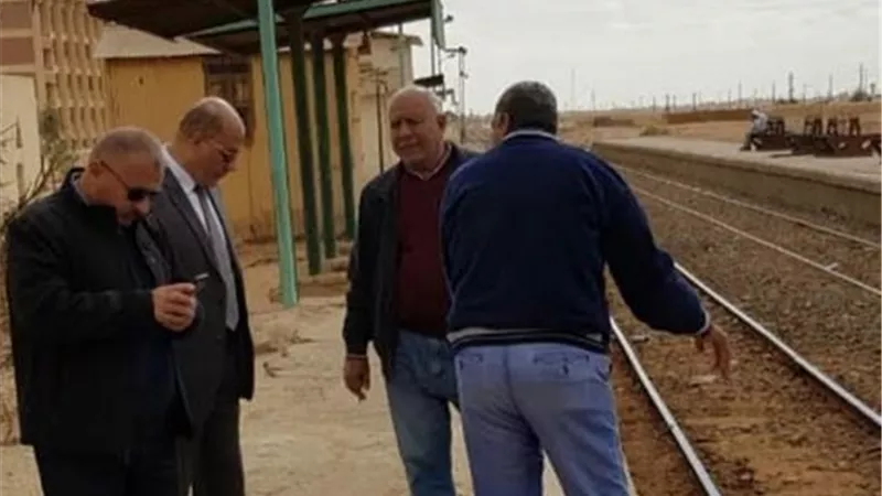 االنائب طارق متولي يباشر أعمال تطوير المزلقنات في جولته بمحطات السكة الحدي