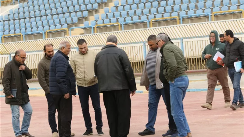 لجنة وزارية تعاين استعدادات إستاد الاسماعيلية لكان 2019
