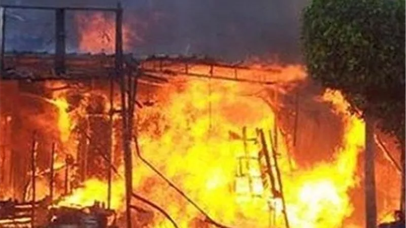 السيطرة على حريق هائل في مزرعة ونفوق 12 ألف كتكوت بالبحيرة