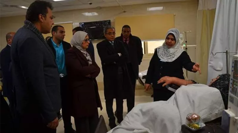 وزيرة الصحة والسكان تتفقد مستشفى بلطيم المركزى الجديد