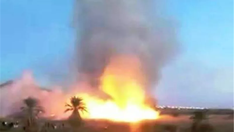 حريق في محيط حمام موسى بجنوب سيناء بالصور
