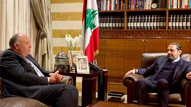 شكري : مصر تدعم امن واستقرار لبنان وتشكيل حكومة وفاق
