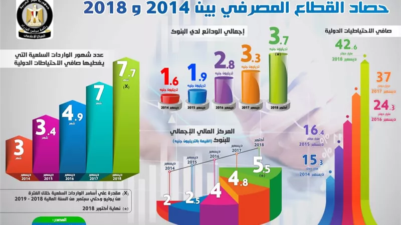 إعلامي مجلس الوزراء: ارتفاع صافي الاحتياطيات الدولية إلى 42.6 مليار دولار